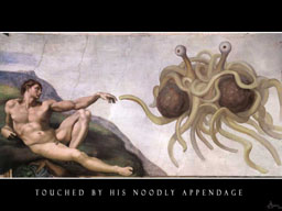Flying Spaghetti Monster Divine Touch